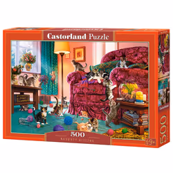Castorland Naughty Kittens 500 pcs, 500 pièce(s), Animaux, 9 an(s)