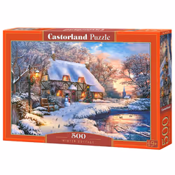 Castorland Winter Cottage 500 pcs, 500 pièce(s), Paysage, 9 an(s)