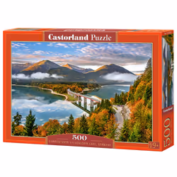 Castorland Sunrise over Sylvenstein Lake, Germany 500 pcs, 500 pièce(s), Paysage, 9 an(s)
