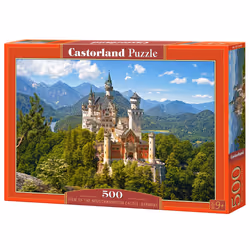 Castorland View of the Neuschwanstein Castle, Germany 500 pcs, 500 pièce(s), Paysage, 9 an(s)