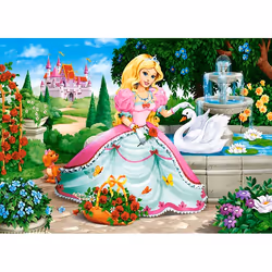 Castorland Princess with Swan 60 pcs Jeu de puzzle 60 pièce(s) Dessins animés