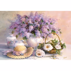 Castorland Flower Day, Trisha Hardwick 1000 pcs Jeu de puzzle 1000 pièce(s) Flora