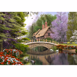 Castorland River Cottage 1000 pcs Jeu de puzzle 1000 pièce(s) Paysage