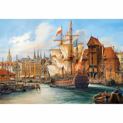 Castorland The Old Gdansk 1000 pcs Jeu de puzzle 1000 pièce(s) Bateaux