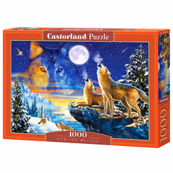 Castorland Howling wolves 1000 pcs, 1000 pièce(s), Faune, 9 an(s)