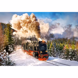 Castorland Steam train 1000 pcs Jeu de puzzle 1000 pièce(s) Véhicules