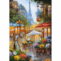 Castorland Spring Flowers, Paris, 1000 pièce(s), Art, 9 an(s)
