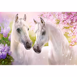 Castorland Romantic Horses, 1000 pièce(s), Animaux, 9 an(s)