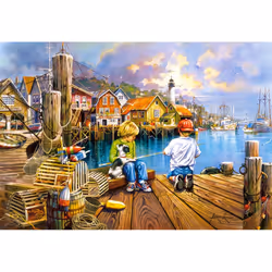 Castorland At the Dock, 1000 pièce(s), Art, 9 an(s)