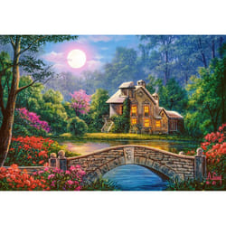 Castorland Cottage in the Moon Garden Jeu de puzzle 1000 pièce(s) Fantaisie