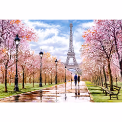 Castorland Romantic Walk in Paris 1000 pcs Jeu de puzzle 1000 pièce(s) Ville