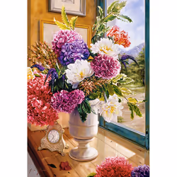 Castorland Still Life with Hydrangeas 1000 pcs Jeu de puzzle 1000 pièce(s) Flora