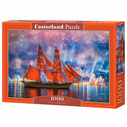 Castorland Red Frigate 1000 pcs, 1000 pièce(s), Bateaux, 9 an(s)