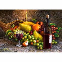 Castorland Fruit and Wine 1000 pcs Jeu de puzzle 1000 pièce(s) Art