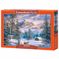 Castorland Mountain Christmas 1000 pcs, 1000 pièce(s), Paysage, 9 an(s)
