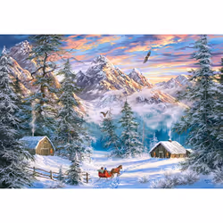 Castorland Mountain Christmas 1000 pcs Jeu de puzzle 1000 pièce(s) Paysage