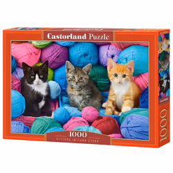 Castorland Kittens in Yarn Store, 1000 pièce(s), Animaux, 9 an(s)
