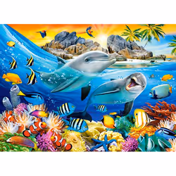 Castorland Dolphins in the Tropics Jeu de puzzle 100 pièce(s) Animaux