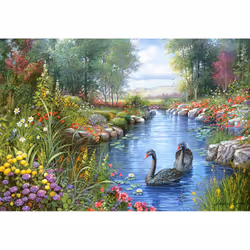 Castorland Black Swans, Andres Orpinas 1500 pcs Jeu de puzzle 1500 pièce(s) Fée