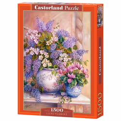 Castorland Lilac Flowers - 1500 pcs, 1500 pièce(s), Flora, 9 an(s)