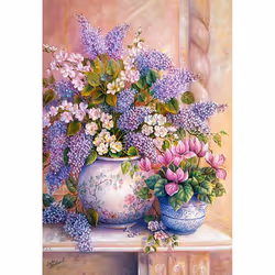 Castorland Lilac Flowers - 1500 pcs Jeu de puzzle 1500 pièce(s) Flora