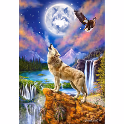 Castorland Wolf's Night, 1500 pièce(s), Art, 9 an(s)