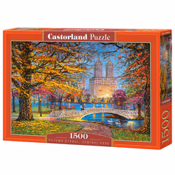 Castorland Autumn Stroll, Central Park 1500 pcs, 1500 pièce(s), Paysage, 9 an(s)