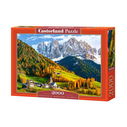 Castorland Church of St. Magdalena, Dolomites 2000 pcs Jeu de puzzle 2000 pièce(s) Paysage