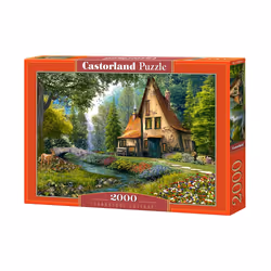 Castorland Toadstool cottage 2000 pcs, 2000 pièce(s), Paysage, 9 an(s)