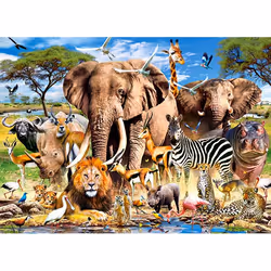 Castorland Savanna Animals Jeu de puzzle 200 pièce(s) Animaux