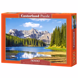 Castorland Misurina Lake, Italy 3000 pcs, 3000 pièce(s), Paysage, 9 an(s)