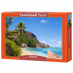 Castorland Tropical Beach, Seychelles 3000 pcs, 3000 pièce(s), Paysage, 9 an(s)