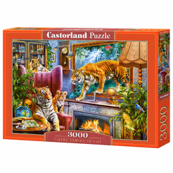 Castorland Tigers coming to life 3000 pcs, 3000 pièce(s), Animaux, 9 an(s)