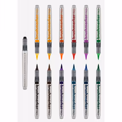 karin BrushmarkerPRO Bleu, Marron, Vert, Lilas, Orange, Rose, Rouge, Turquoise, Jaune 11 pièce(s)