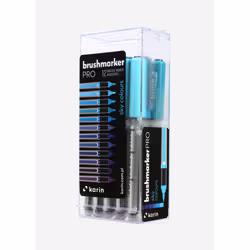 karin BrushmarkerPRO Bleu, Cyan, Indigo, Lilas, Turquoise, Violet 12 pièce(s)