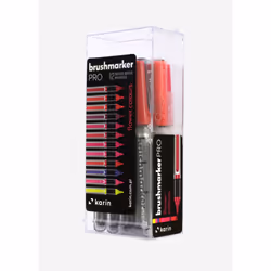 karin BrushmarkerPRO Bourgogne, Lilas, Magenta, Orange, Rose, Rouge, Violet, Jaune 12 pièce(s)