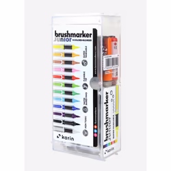 karin Brushmarker Junior Bleu, Marron, Or, Vert, Lilas, Rose, Rouge, Turquoise, Jaune 11 pièce(s)