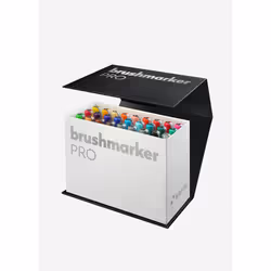 karin BrushmarkerPRO MiniBox, Multicolore, Multicolore, 26 couleurs, Rond, 26 pièce(s), Boîte