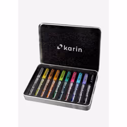 karin DécoBrush Metallic, Noir, Bleu, Cuivre, Or, Rose, Rouge, Argent, Violet, Multicolore, 10 couleurs, Rond, Garçon/Fille, ...