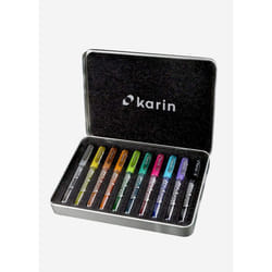 karin DécoBrush Metallic Noir, Bleu, Cuivre, Or, Rose, Rouge, Argent, Violet 10 pièce(s)