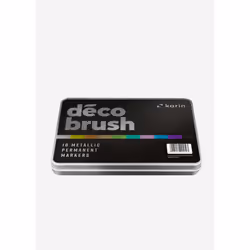 karin DécoBrush Metallic Noir, Bleu, Cuivre, Or, Rose, Rouge, Argent, Violet 10 pièce(s)