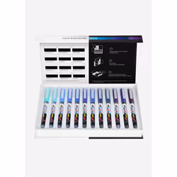 karin Pigment Decobrush, Bleu, Lilas, Violet, Multicolore, 12 couleurs, Rond, Garçon/Fille, 12 pièce(s)