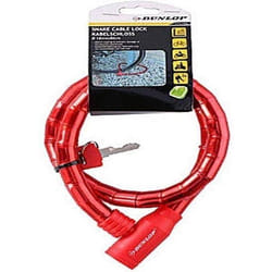 Antivol à clé - Dunlop - Rouge - Mixte - Vélo loisir