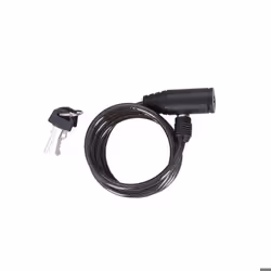 Antivol de vélo en spirale à clé (Noir)