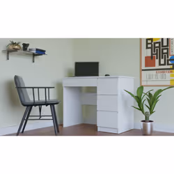 Topeshop MIJAS P BIEL KPL bureau d'ordinateur Blanc