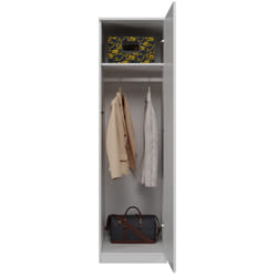 Topeshop SD-50 BIEL KPL placard et armoire de chambre à coucher 5 étagères 1 portes(s) Blanc