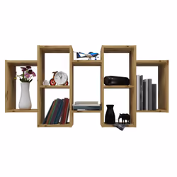 Topeshop BILBAO 7.0 ARTISAN, Tablette flottante, Mural, Tableau à particules, Blanc, Universel, 6 kg