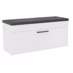 Topeshop PARMA SZAFKA BIEL, Fermé, Blanc, Tableau à particules, 1 étagères, Vernis, 1000 mm