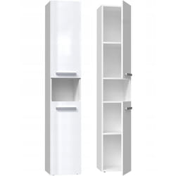 Topeshop NEL I BIEL POŁ armoire de rangement de salle de bain Blanc