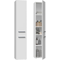 Topeshop NEL II BIEL armoire de rangement de salle de bain Blanc